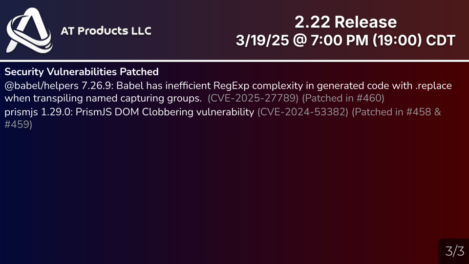 2.22 Release Slide 3